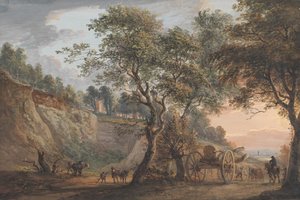 Vista em Charlton, Kent de Paul Sandby